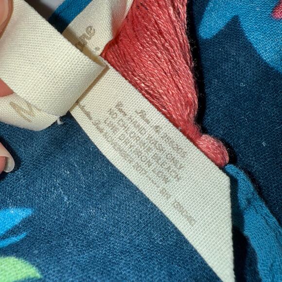 Matilda Jane Swim Cover Up Women’s S Blue Pink Floral Peony Print Tunic Feminine - Picture 11 of 15